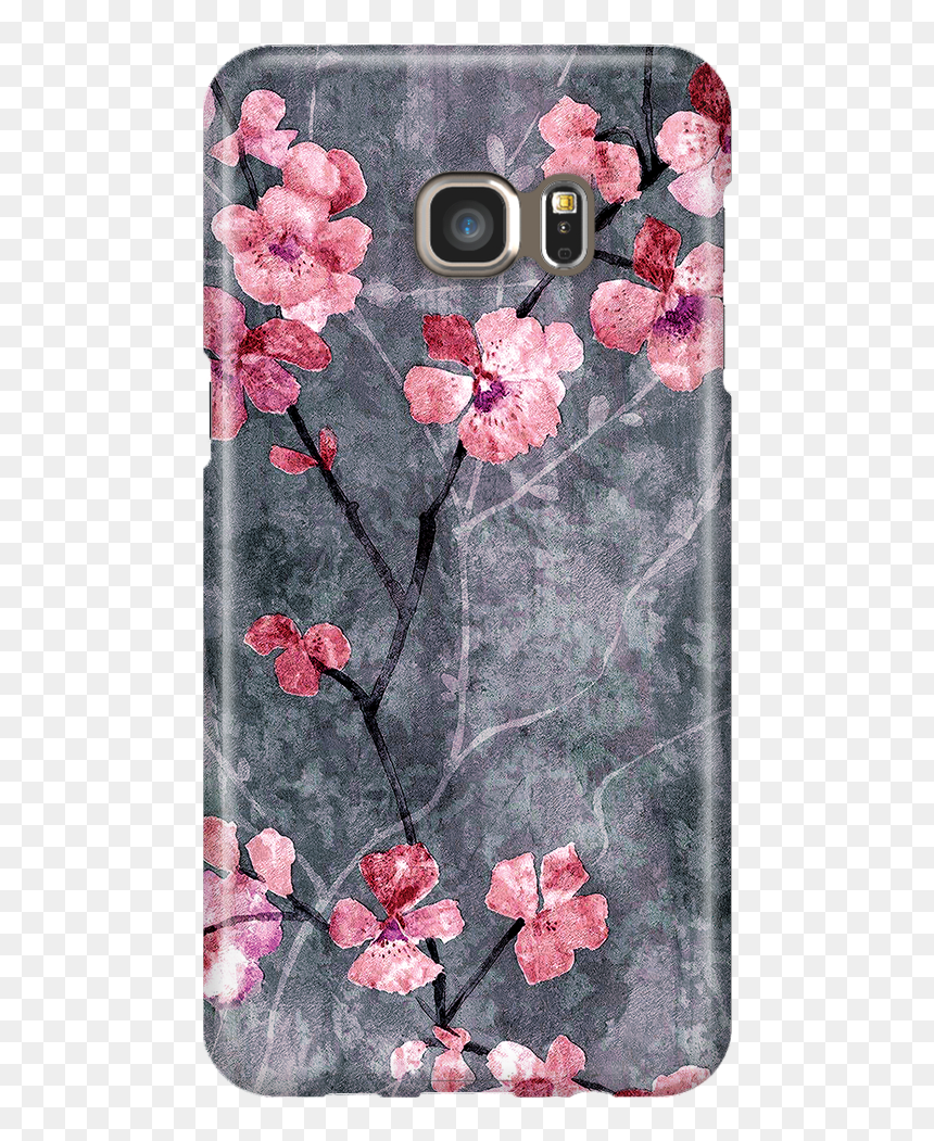Cherry Blossom Case Samsung Galaxy S6 Edge, HD Png Download - galaxy s6 png