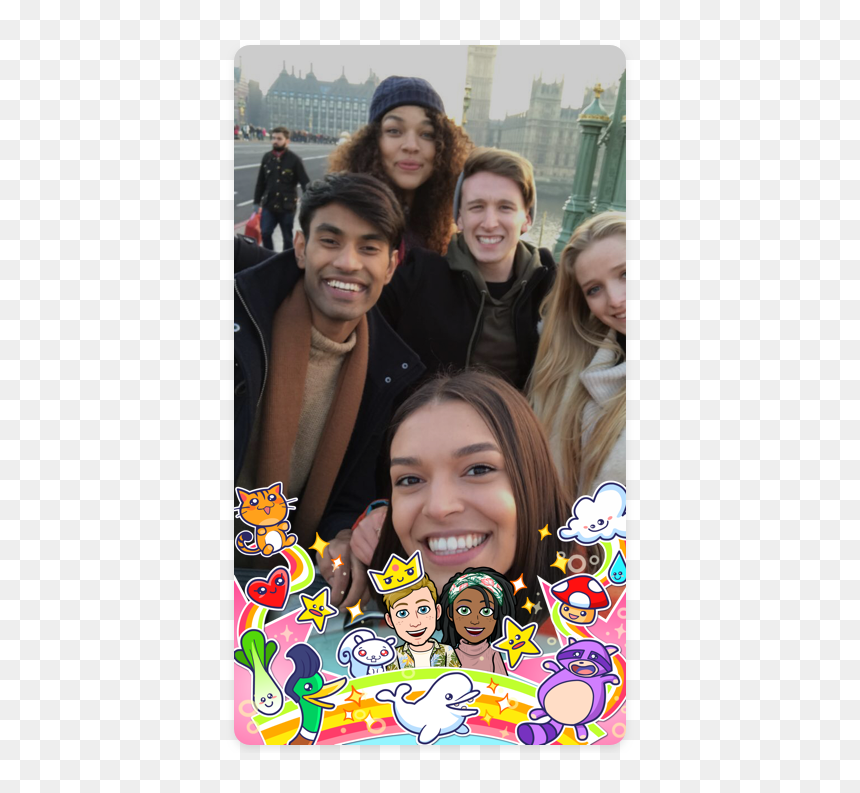 Bitmoji Geofilters - Bitstrips, HD Png Download - man emoji png
