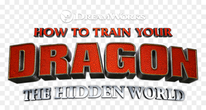 How To Train Your Dragon - Train Your Dragon Hidden World Logo, HD Png Download - trailer hd png