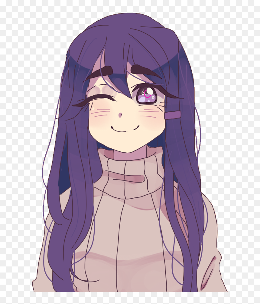 #yuri #ddlc #dokidokiliteratureclub #doki #dokidoki - Shrinking Violet Anime, HD Png Download - yuri doki doki png