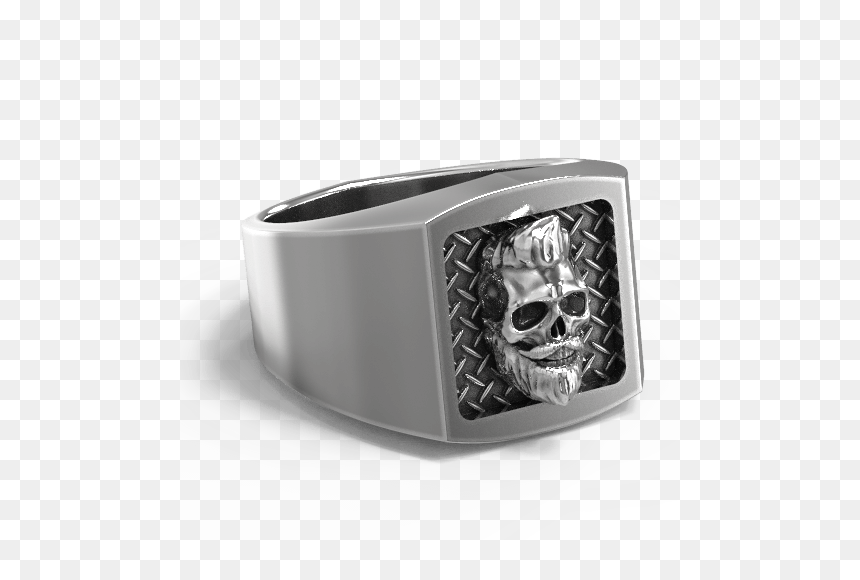 Titanium Ring, HD Png Download - wolf skull png
