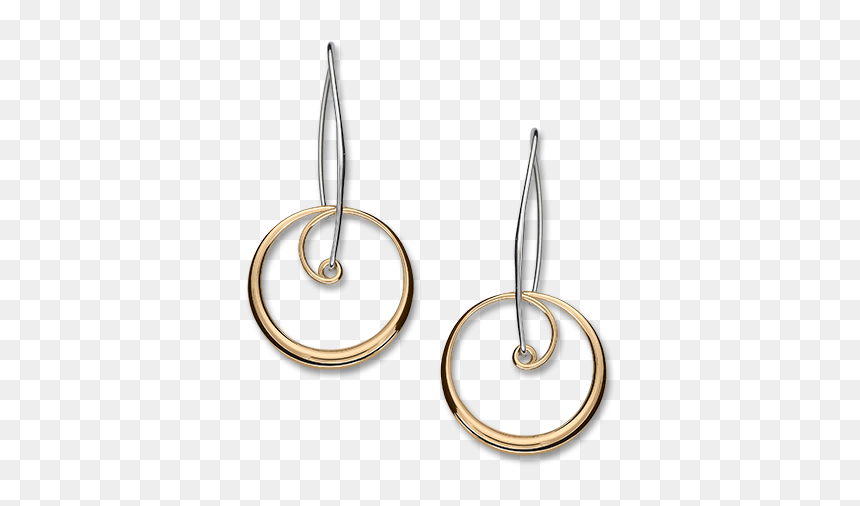 Earrings, HD Png Download - gold overlay png