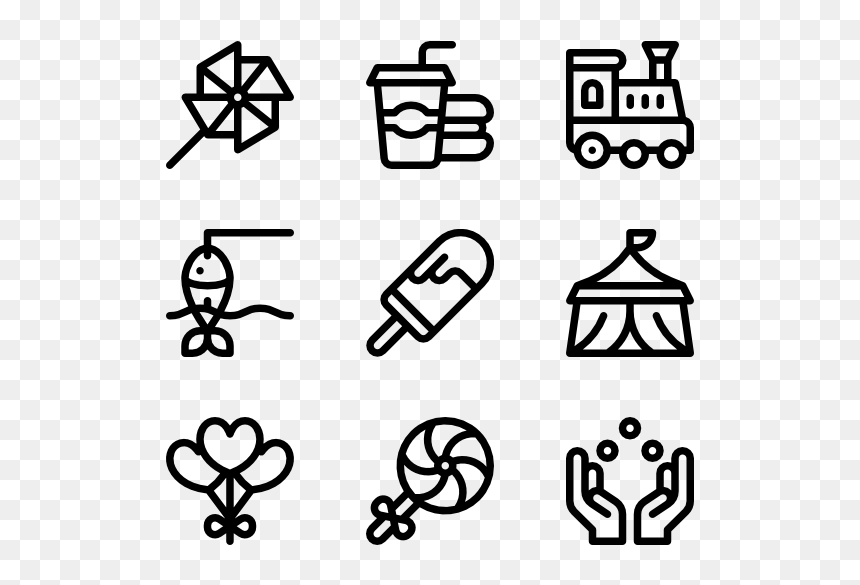 Farm Icons, HD Png Download - ferris wheel silhouette png