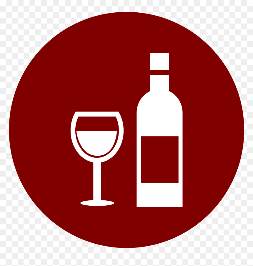 White Wine Glass And Bottle Clipart - Wine And Spirits Clipart, HD Png Download - wine glass clipart png