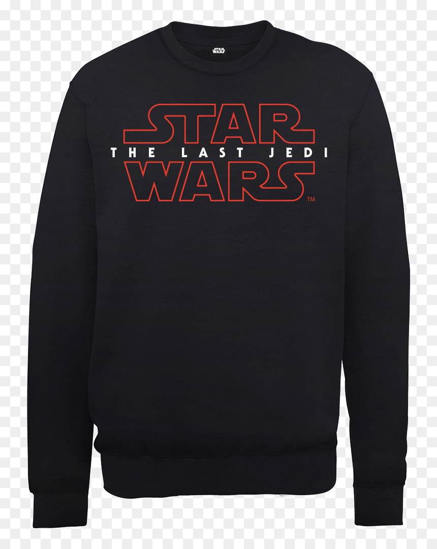 Star Wars The Last Jedi Men"s Black Sweatshirt - Star Wars Last Jedi Sweatshirt, HD Png Download - star wars the last jedi logo png