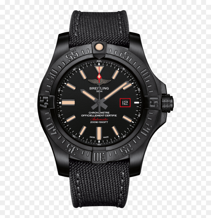 Breitling Avenger Blackbird 44 Replica, HD Png Download - avenger png