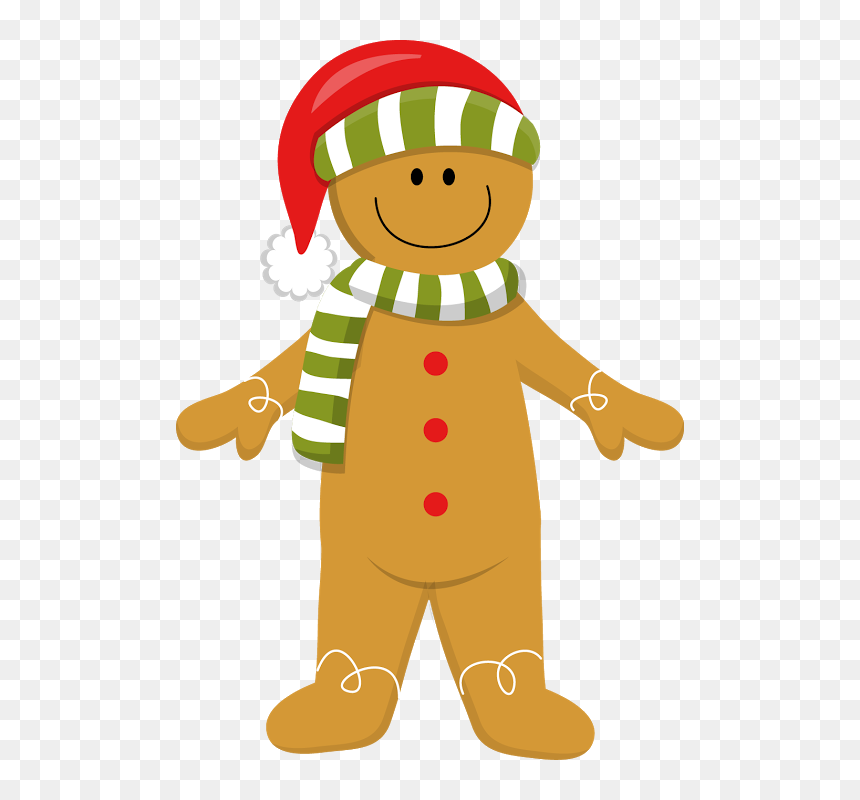 Christmas Gingerbread Man * - Christmas Clip Art Gingerbread Man, HD Png Download - bread clipart png