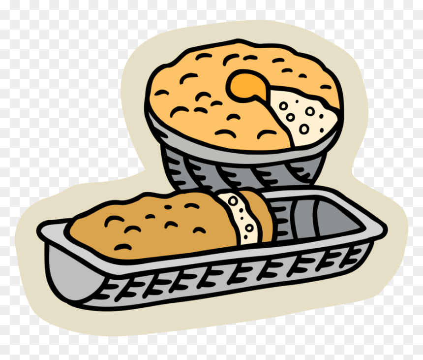 Vector Illustration Of Fresh Baked Cake And Sweet Bread - Cake And Breads Vector Image With No Background, HD Png Download - bread clipart png