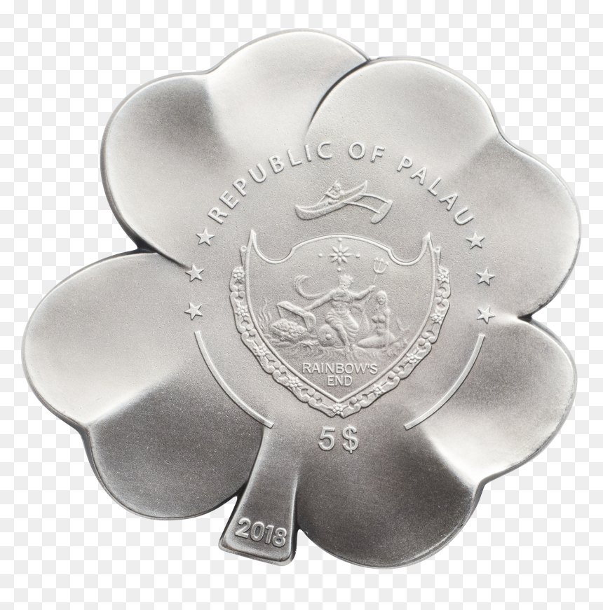 2018 Silver Fortune - Clover Silver Png, Transparent Png - silver coin png