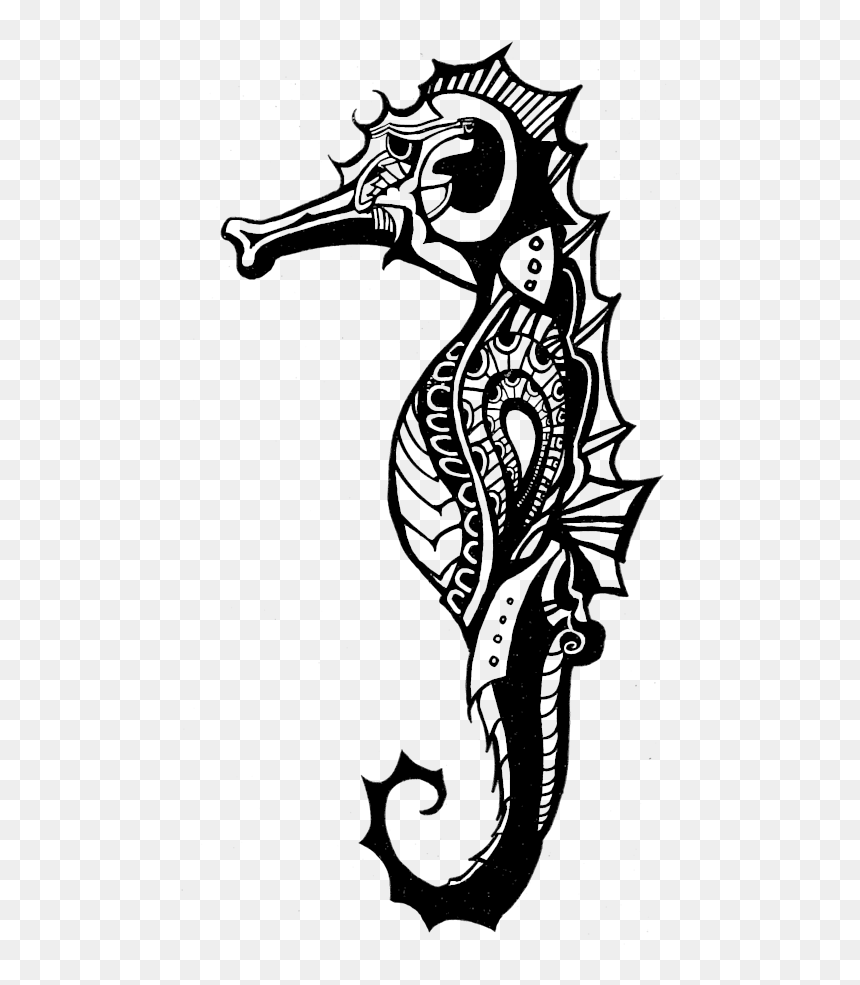 Png Seahorse Designs - Seahorse Totem, Transparent Png - sea horse png