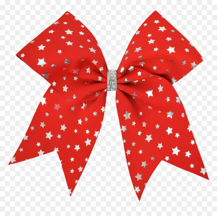Foiled Stars Cheerleading Hair Face, HD Png Download - cheer bow png