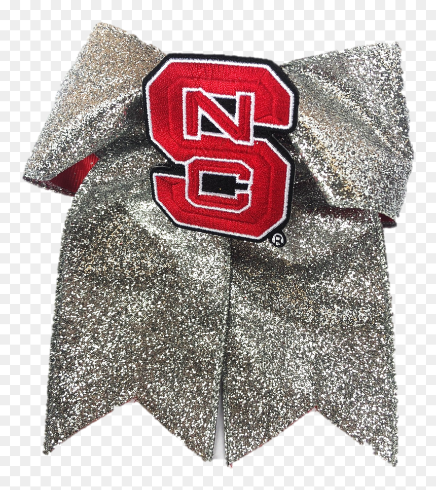 Nc State Wolfpack Glitzy Cheer Bow Red And White Shop - Nc State, HD Png Download - cheer bow png