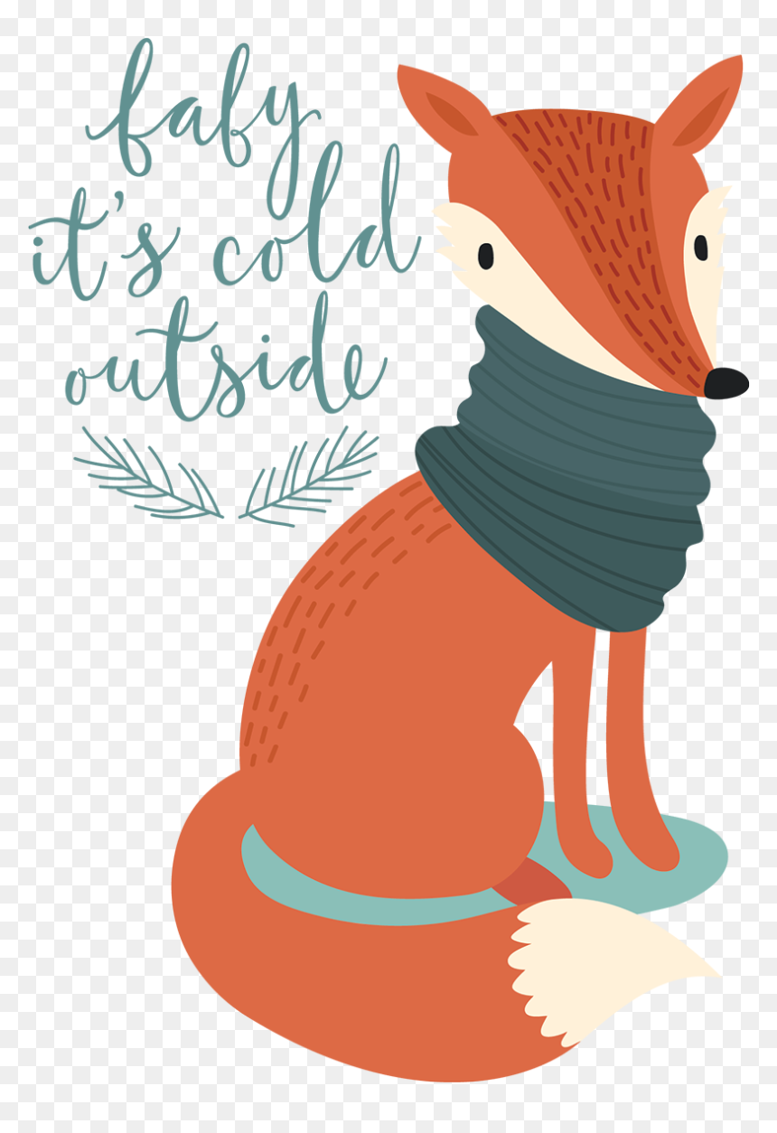 Baby It"s Cold Outside Fox Transfer - The Mask, HD Png Download - baby fox png