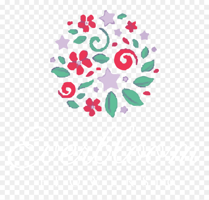 Everbloom Flowers Inc - Logo, HD Png Download - rainbow flower crown png