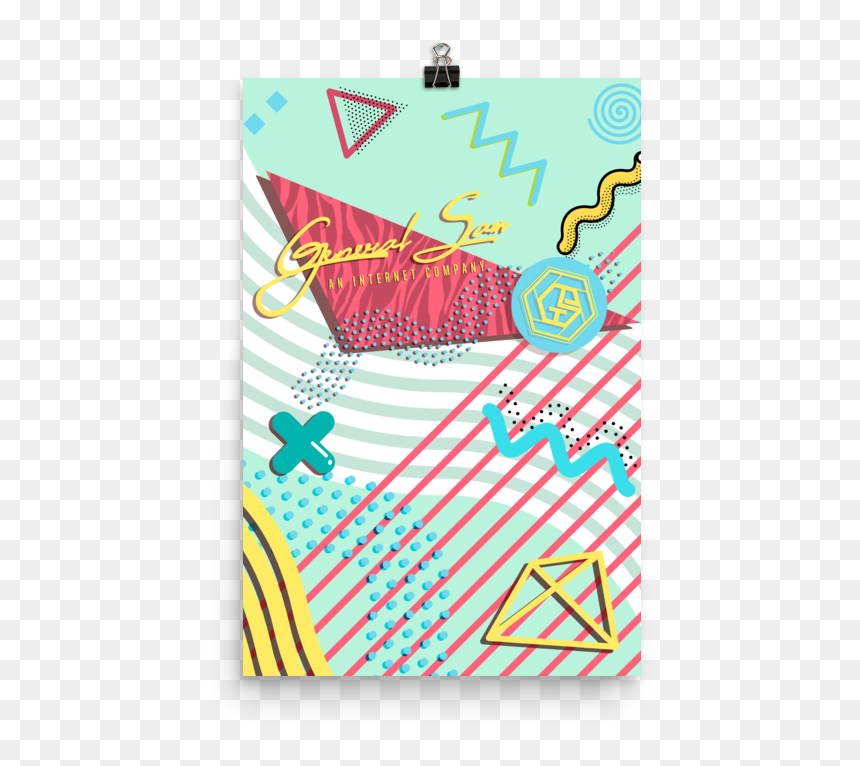 Image Of The 90"s Poster - Graphic Design, HD Png Download - 90s pattern png