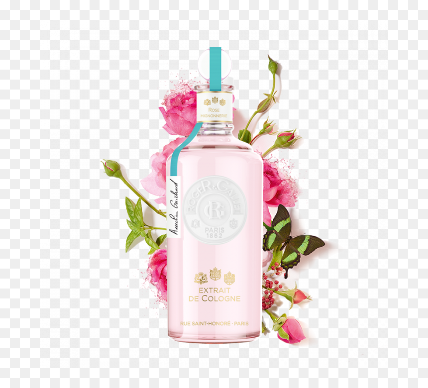 Roger&gallet Extrait De Cologne Rose Mignonnerie, HD Png Download - cologne bottle png