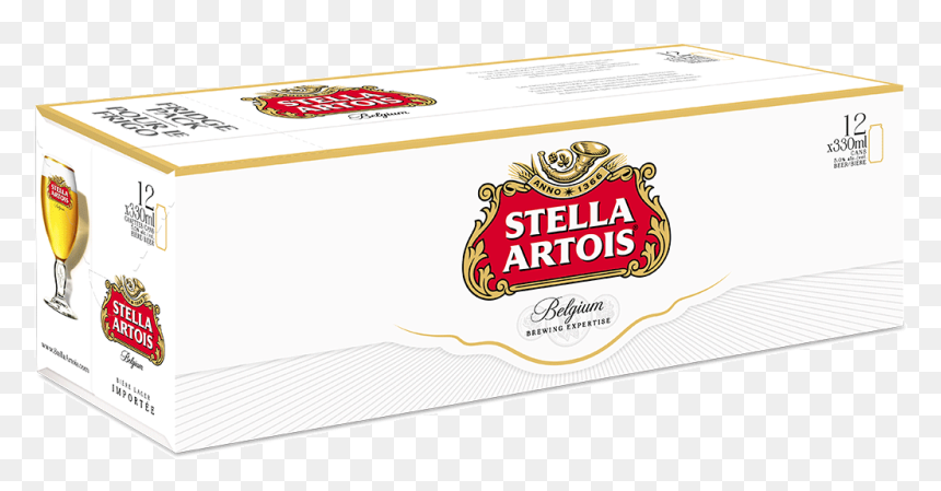 Stella Artois Lager 12 X 330 Ml - Illustration, HD Png Download - stella artois png
