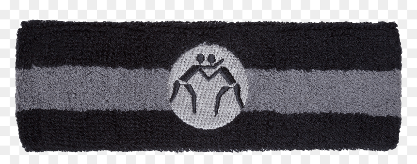 Wrestlingmart Head Band Black Grey Main - Head Band Black Transparent, HD Png Download - sweatband png