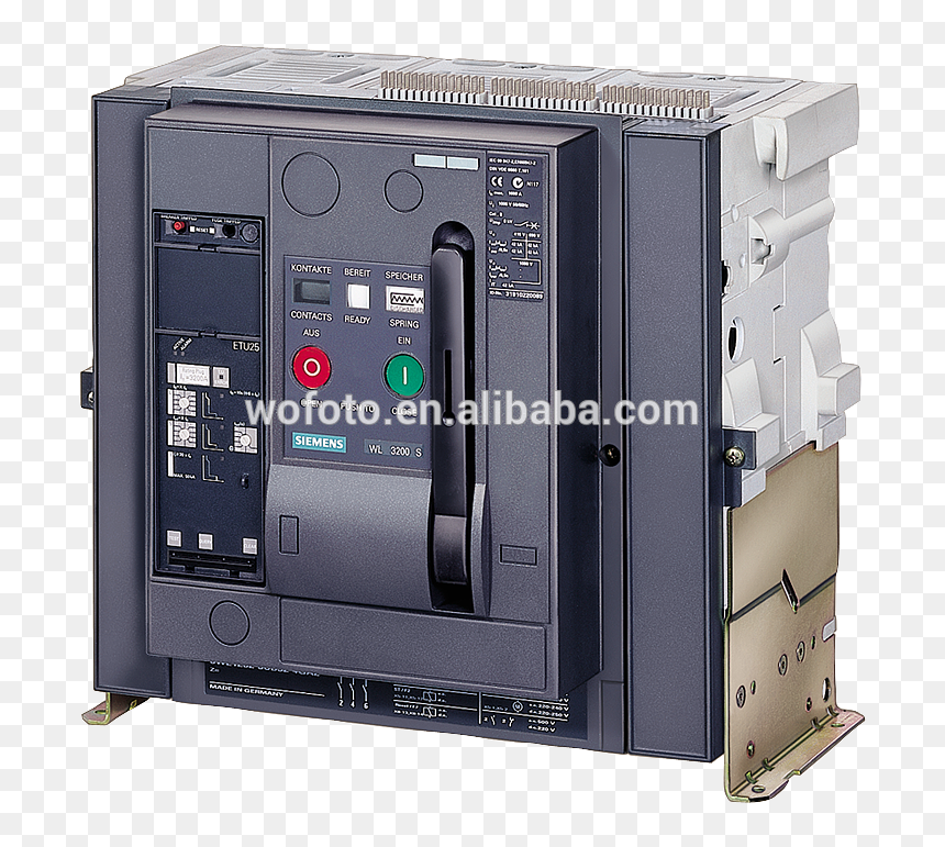 3wl1232 4cb32 1aa4 Siemens Air Circuit Breaker Siemens - Siemens 3wl1232, HD Png Download - siemens png