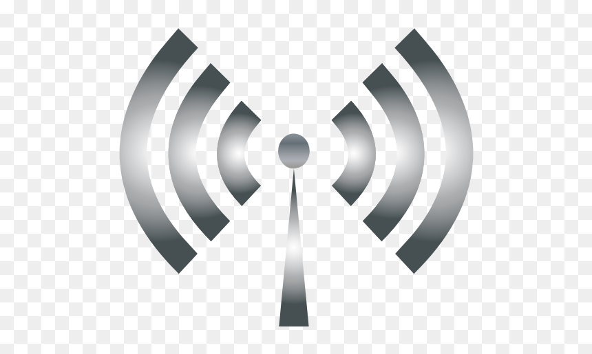 Wi-fi Symbol Grey Color - No Usa Radiaciones Ionizantes, HD Png Download - cross symbol png