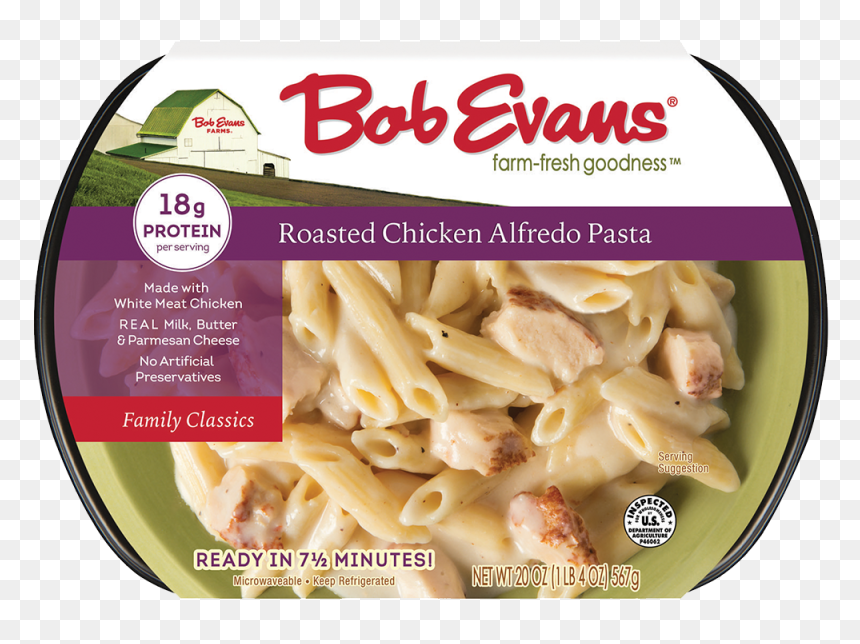 Bob Evans Roasted Chicken Alfredo Pasta - Bob Evans Chicken Alfredo, HD Png Download - roasted chicken png
