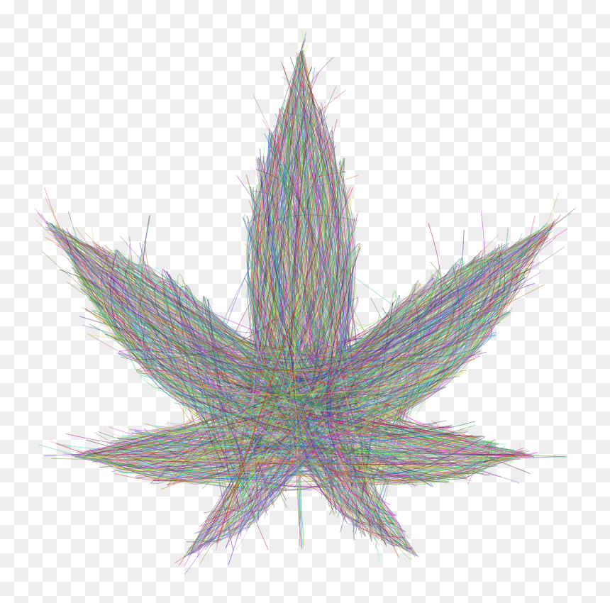 Weed Leaf Vector Png, Transparent Png - marijuana leaf vector png