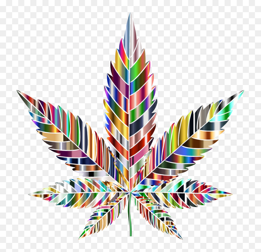 Christmas Ornament,leaf,symmetry - Transparent Background Trippy Marijuana Leaf, HD Png Download - marijuana leaf vector png