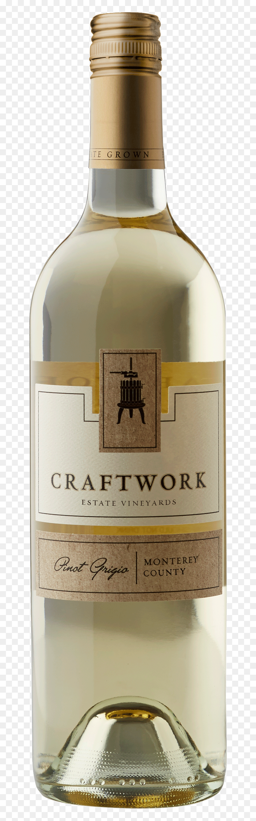 Craftwork Wine, HD Png Download - wine bottle silhouette png
