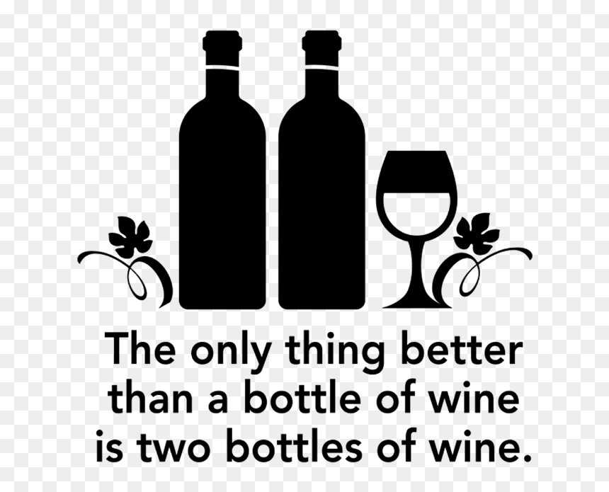 Only Thing Better Than A Bottle Of Wine - Optical Illusion Questions, HD Png Download - wine bottle silhouette png
