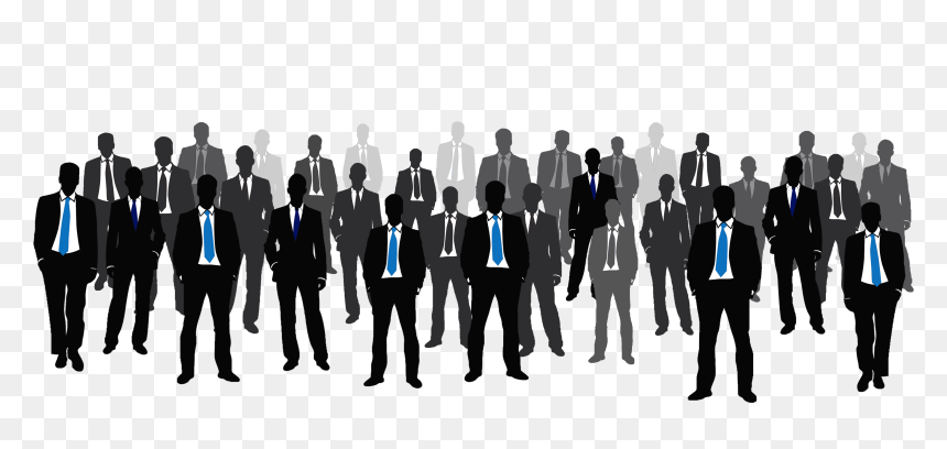 Man Standing Silhouette 2png - Crowd Suits Man Png, Transparent Png - snoke png
