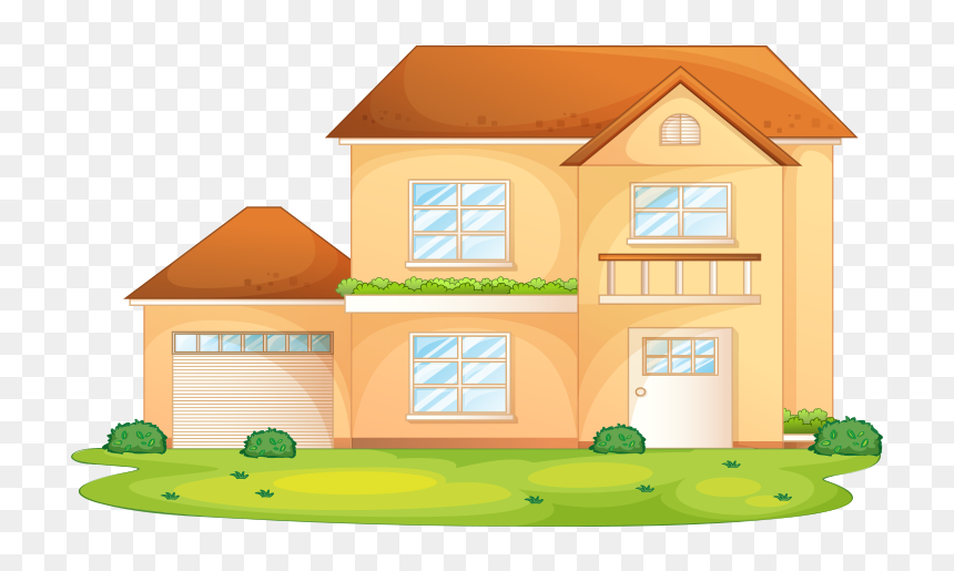 Clip Art House Illustration - Cartoon House Images Png, Transparent Png - cartoon city png