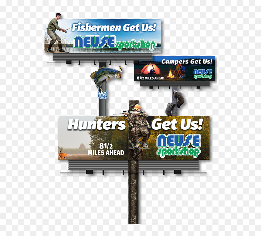 Outdoor Billboard Advertisement - Billboard, HD Png Download - blank billboard png