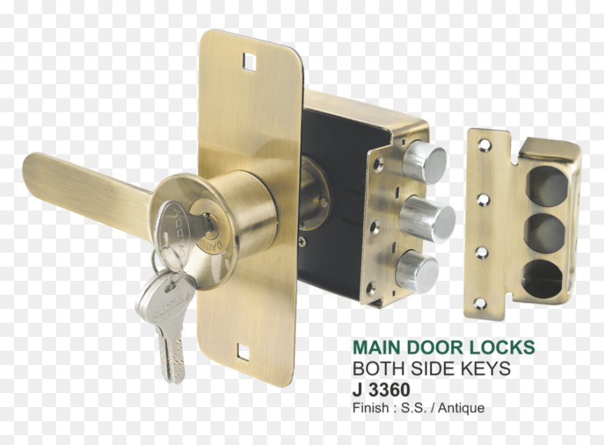 Hardware Door Lock Png, Transparent Png - lock.png