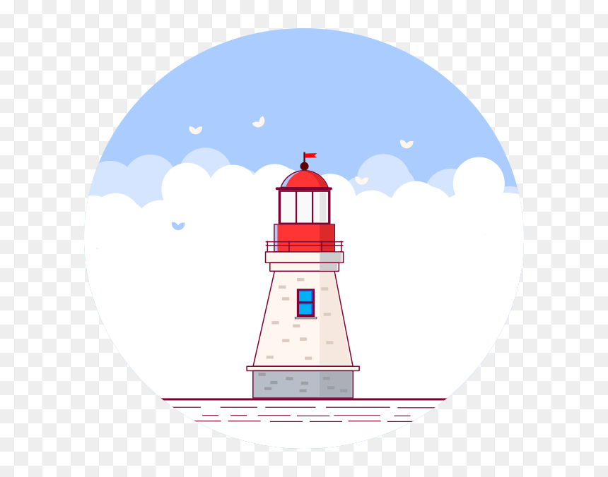 Lighthouse, HD Png Download - sky vector png