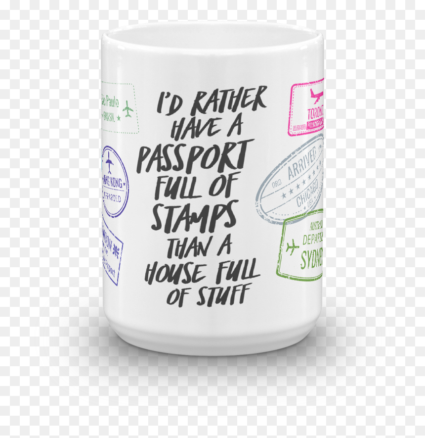 Coffee Cup, HD Png Download - travel stamp png