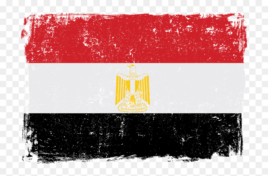 Red Grunge Background Vector, HD Png Download - egypt flag png