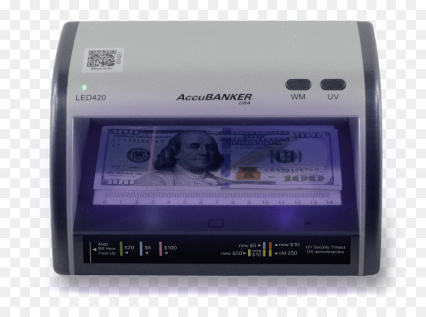 Accubanker Led420 Counterfeit Detector, HD Png Download - 10 dollar bill png