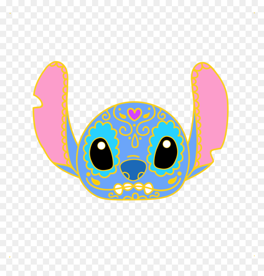 Transparent Sugar Clipart - Stitch Sugar Skull, HD Png Download - disney stitch png