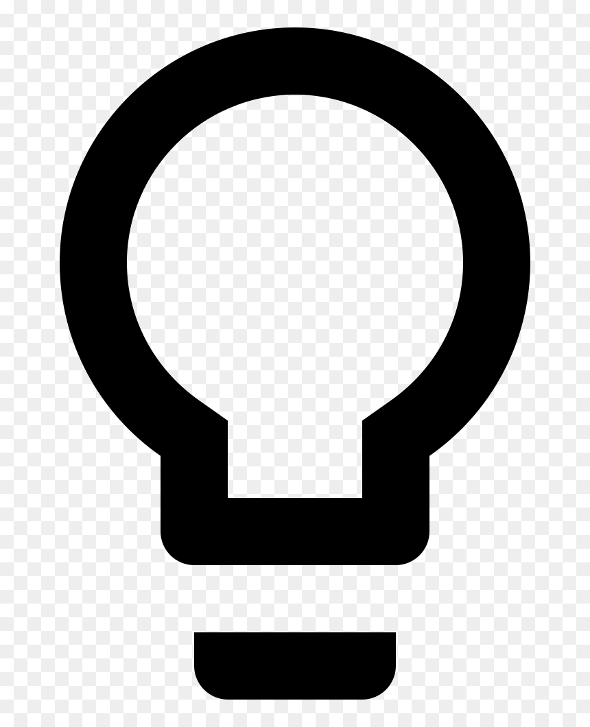 Ic Lightbulb Outline Px - Female Gender Icon Png, Transparent Png - light bulb outline png