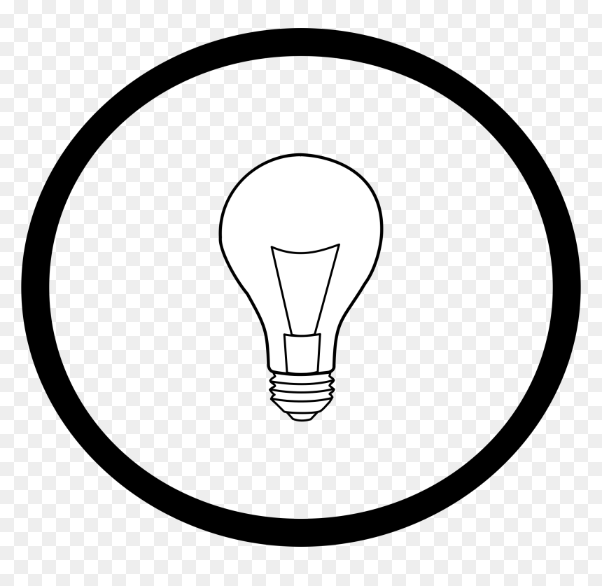 How To Set Use Light Bulb In Circle Svg Vector - Arcade Belt Logo Png, Transparent Png - light bulb outline png