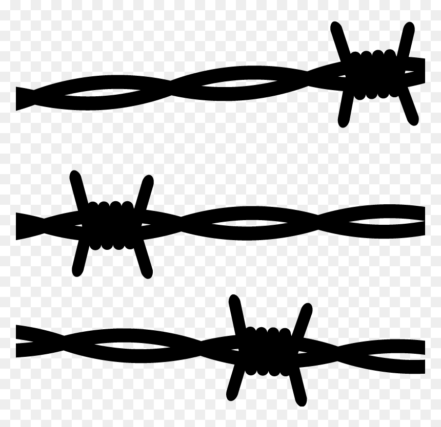 Transparent Barb Wire Fence Png, Png Download - barbed wire vector png