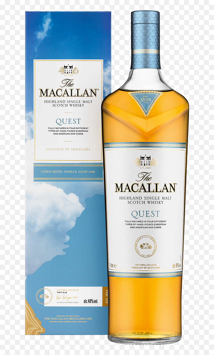 Macallan Quest, HD Png Download - scotch glass png