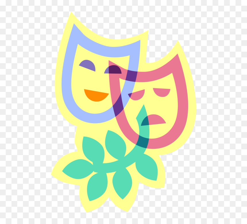 Illustration, HD Png Download - theater mask png