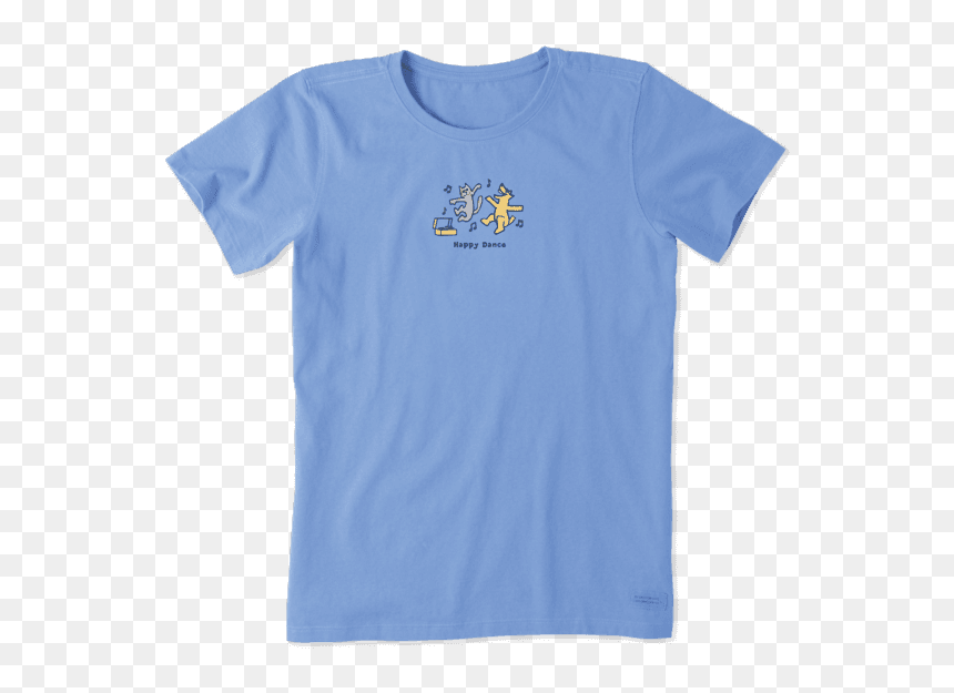 Women"s Rocket And Cat Happy Dance Vintage Crusher - Life Is Good Shirt Womens, HD Png Download - rocket trail png