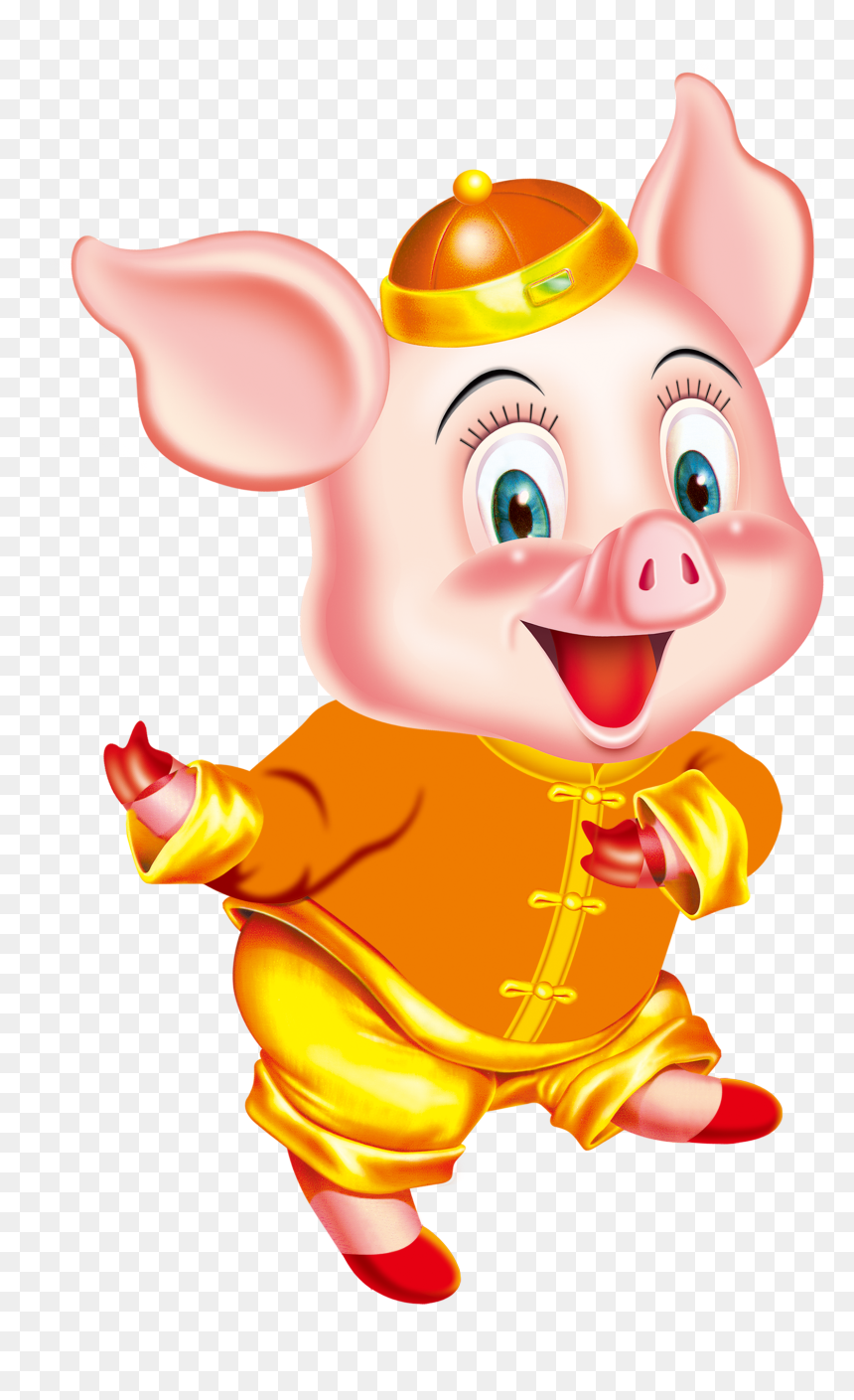 Feng Fortune-telling Chinese Pig Wu Xing Zodiac Clipart - Cerdo Del Feng Shui, HD Png Download - zodiac wheel png