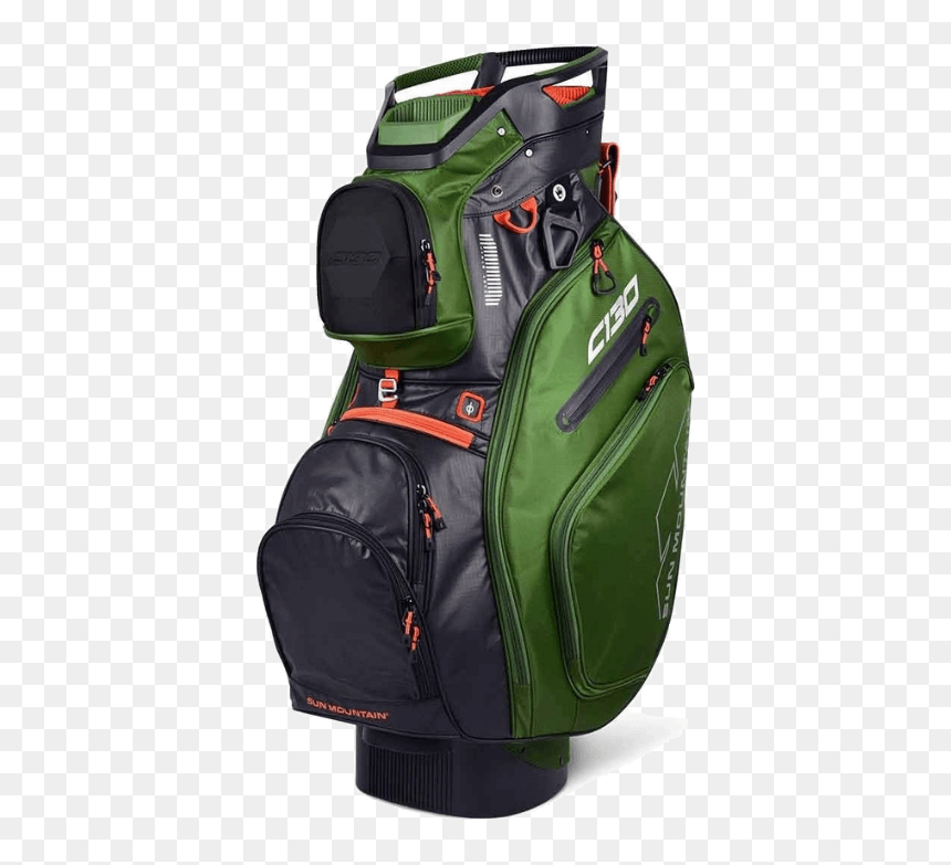 Green Sun Mountain C130 Golf Cart Bag - Sun Mountain 2019 C130, HD Png Download - golf bag png