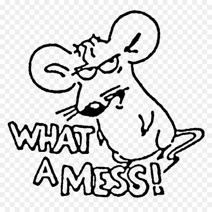 Mouse What A Mess Rubber Stamp Craft And Card Making - Mess, HD Png Download - rubber stamp png