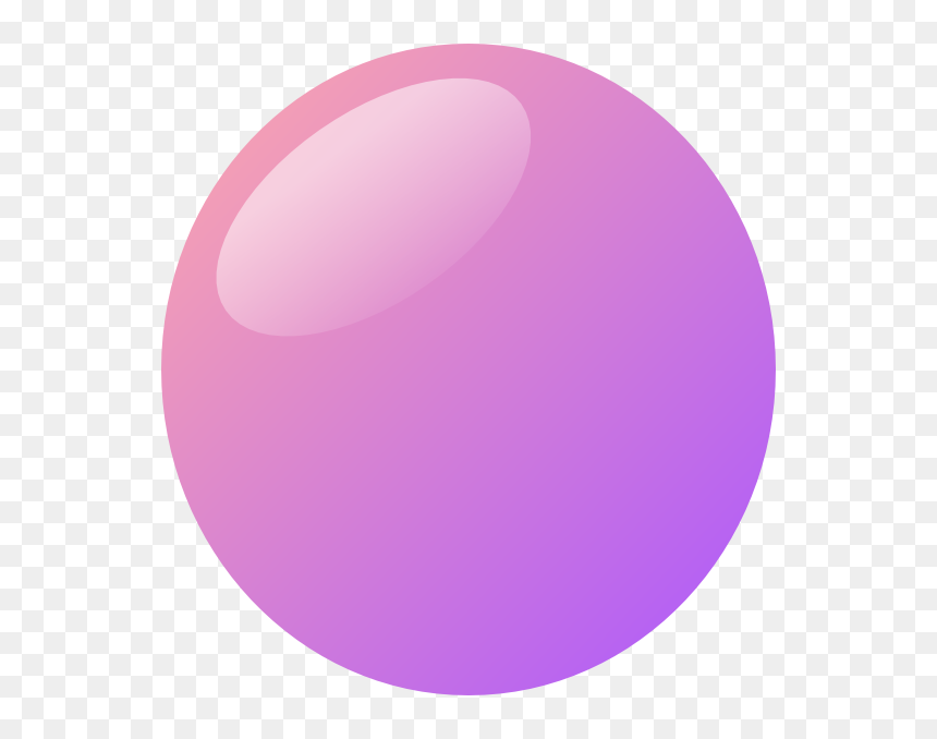 Pink And Purple Bubble, HD Png Download - bubble clipart png