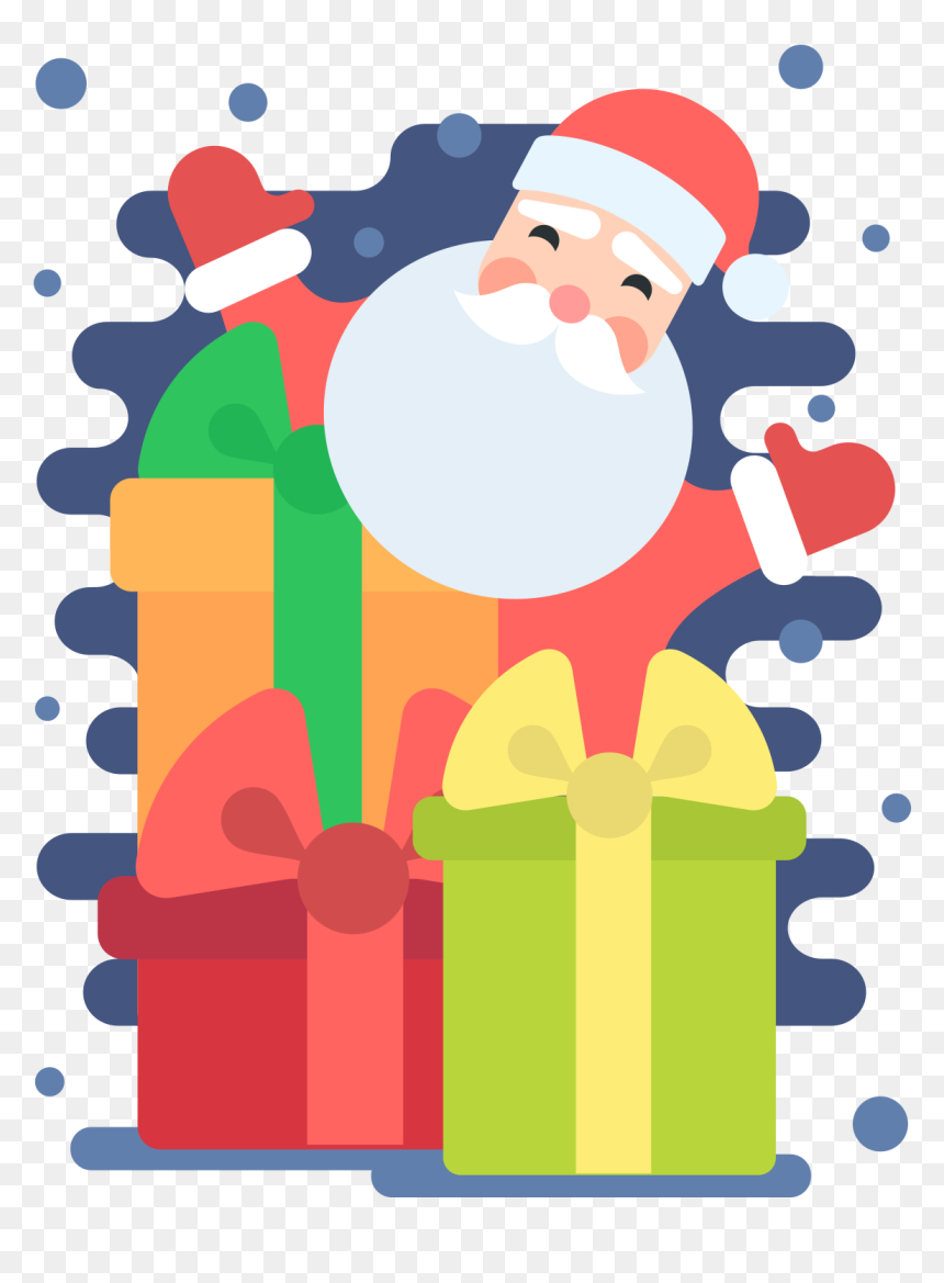 Transparent Santa Beard Clipart - Santa Claus, HD Png Download - santa reindeer png
