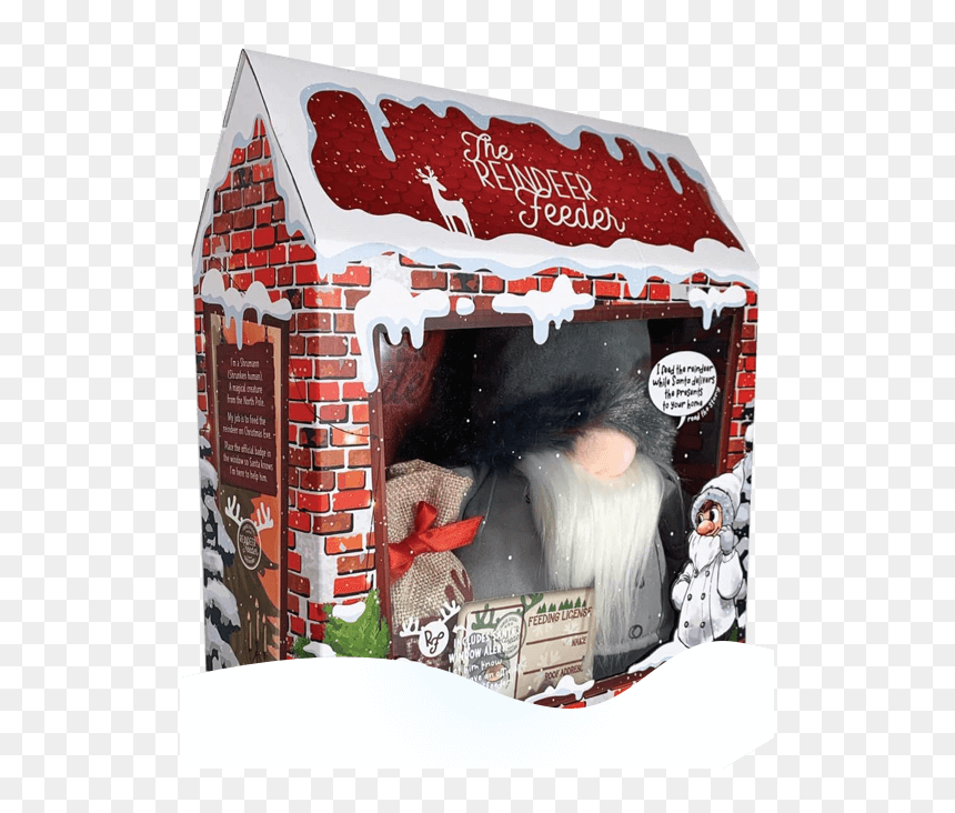 The Reindeer Feeder - Christmas Tree, HD Png Download - santa reindeer png